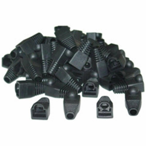 Cable Wholesale RJ45 Strain Relief Boots- Black, 50PK SR-8P8C-BK